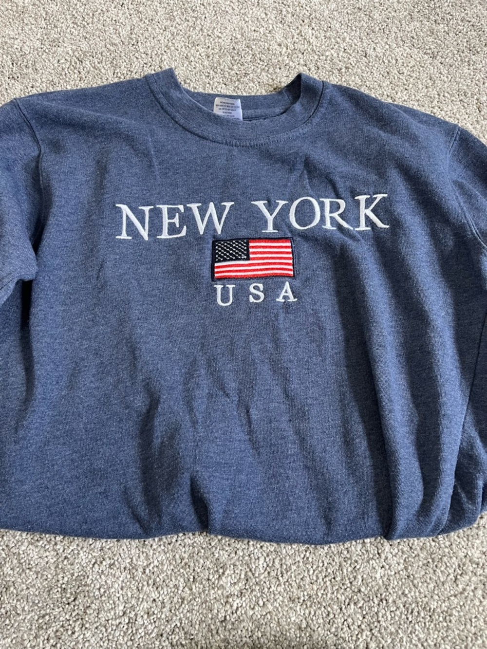 Embroidered New York crewneck